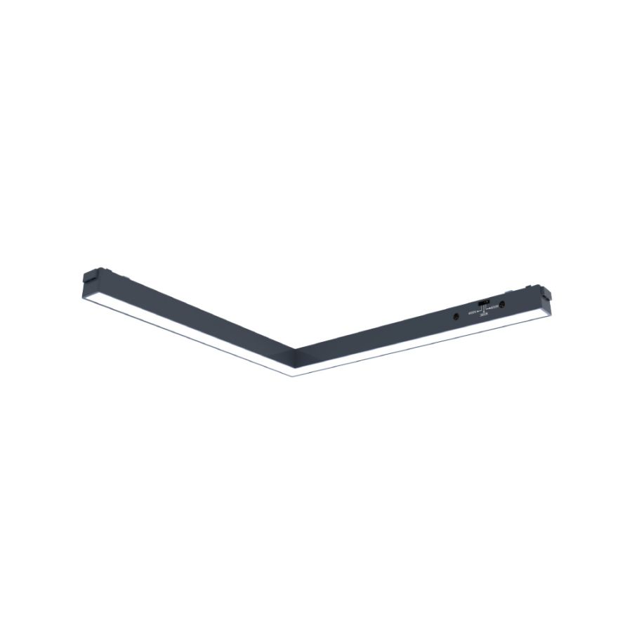 Γραμμικό φωτιστικό LED 24W 3CCT για ultra thin ράγα σε μαύρη απόχρωση D:30X2,6X2,4cm TMU0180-Black